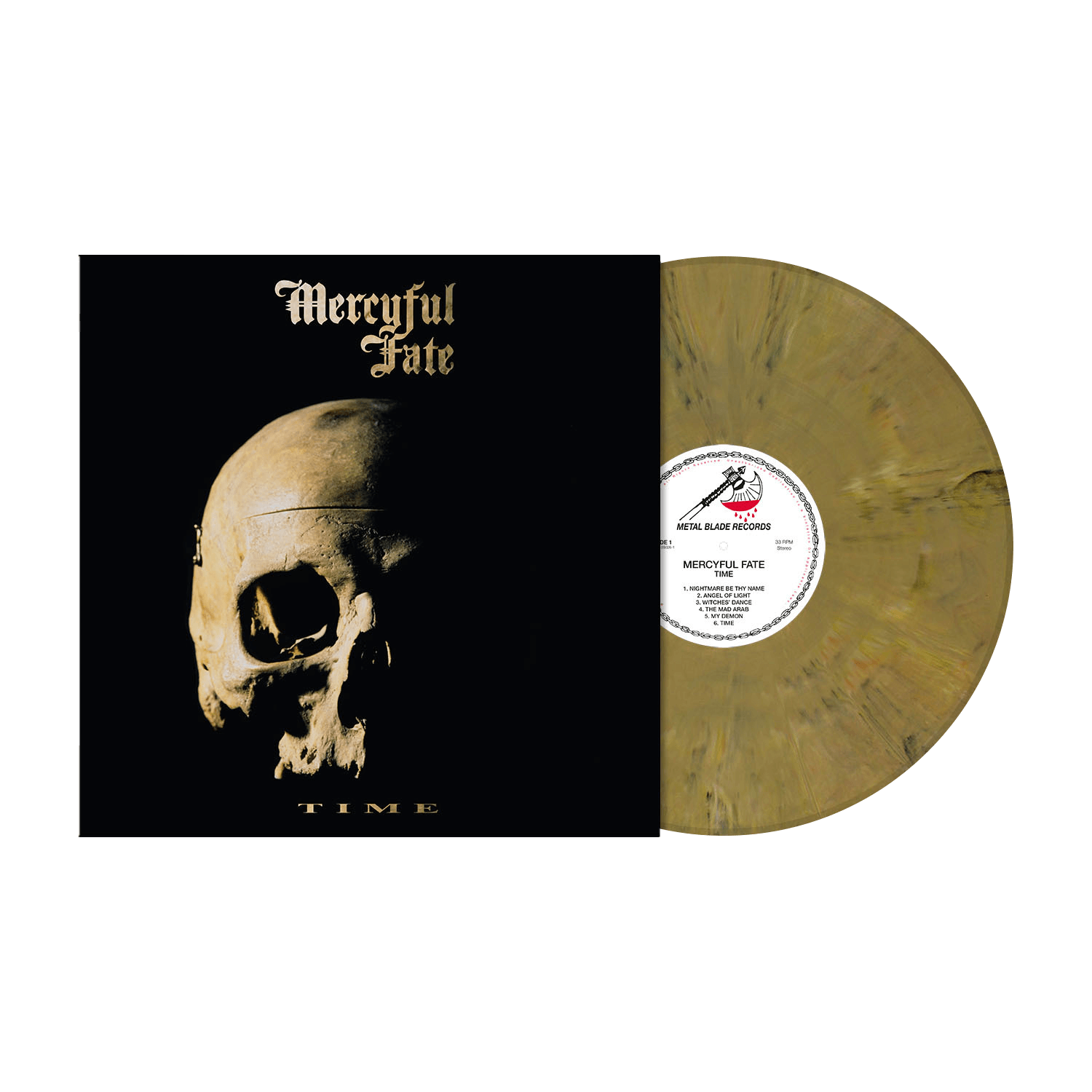 Mercyful Fate Time Ltd. Beige Brown Marbled Vinyl + Poster 328764